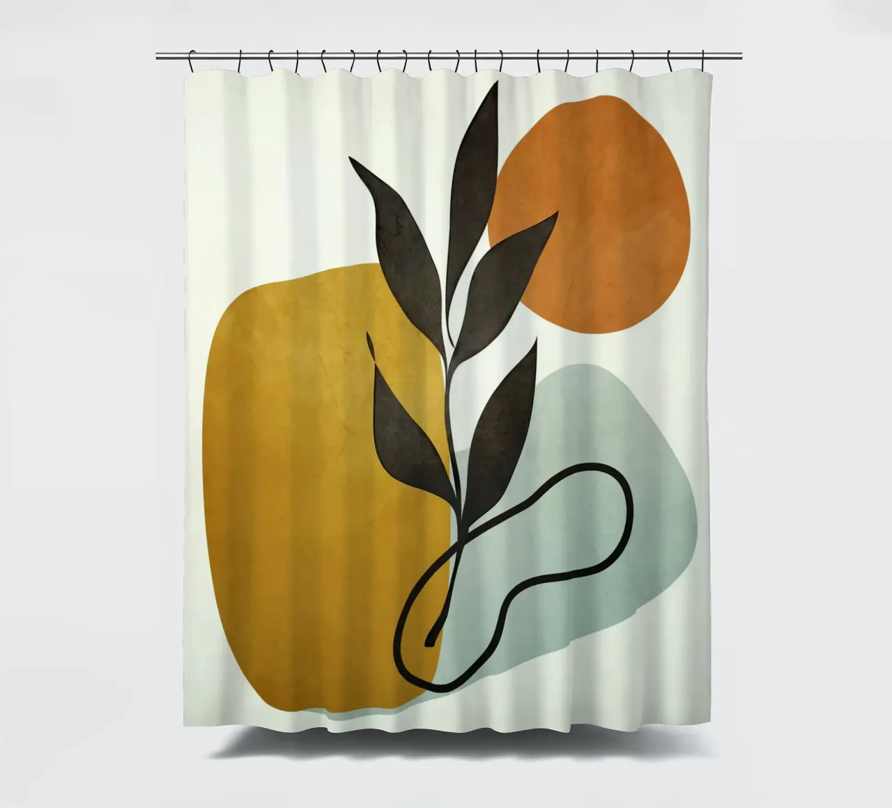 Soft Abstract Small Leaf tenda da doccia da cityart