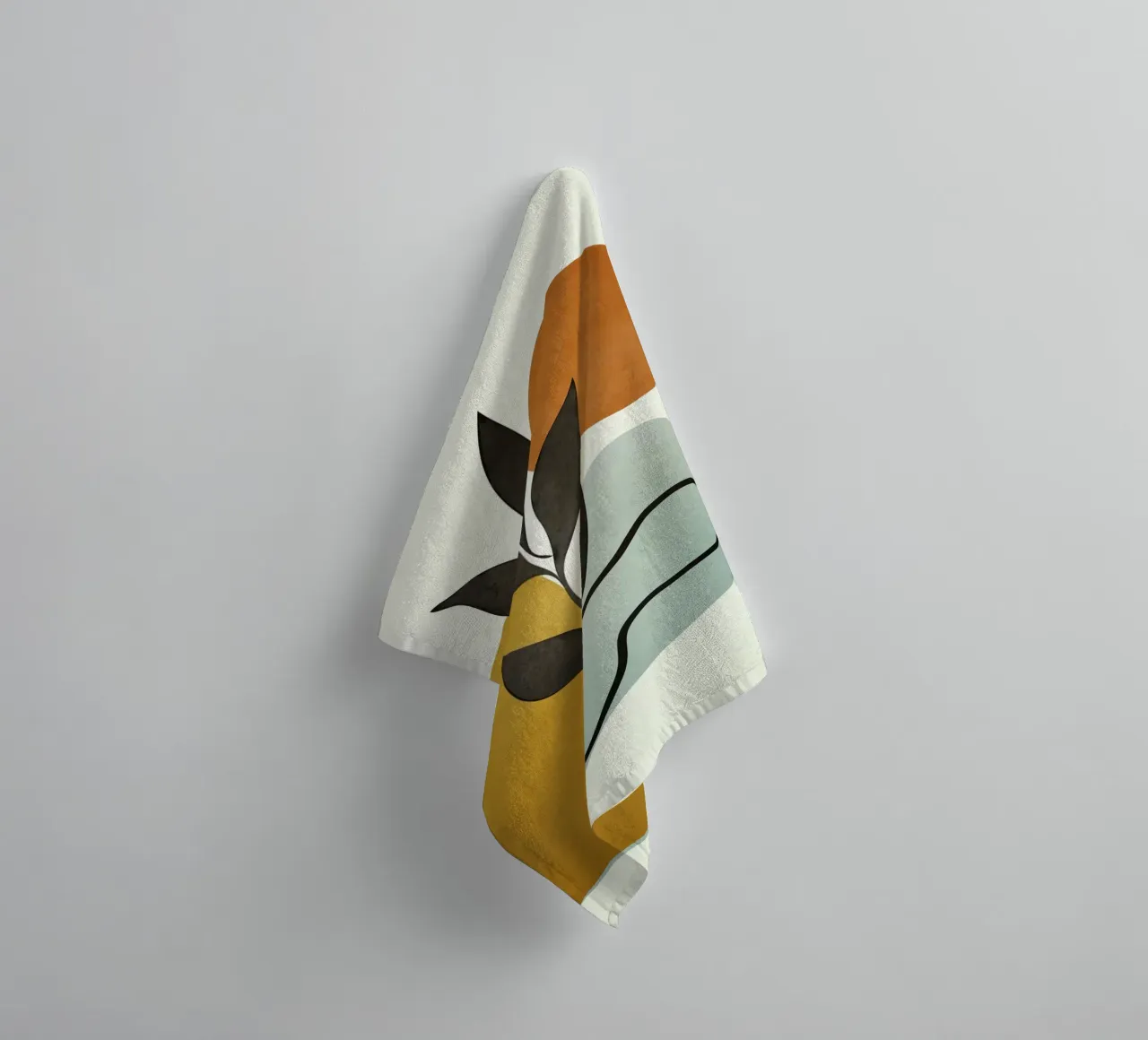 Soft Abstract Small Leaf asciugamano da bagno da cityart