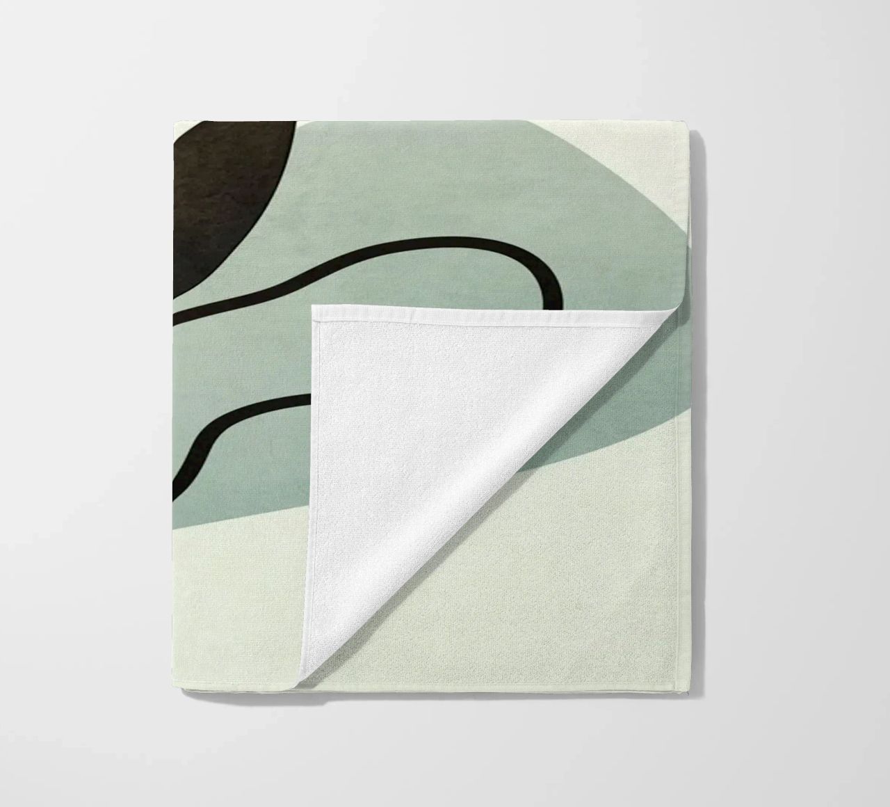 Soft Abstract Small Leaf telo mare da cityart