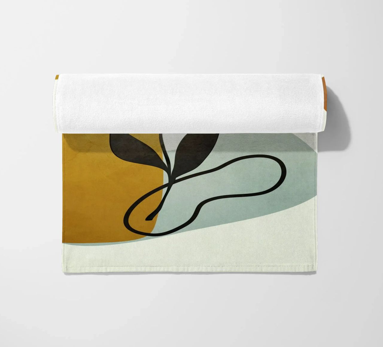 Soft Abstract Small Leaf telo mare da cityart