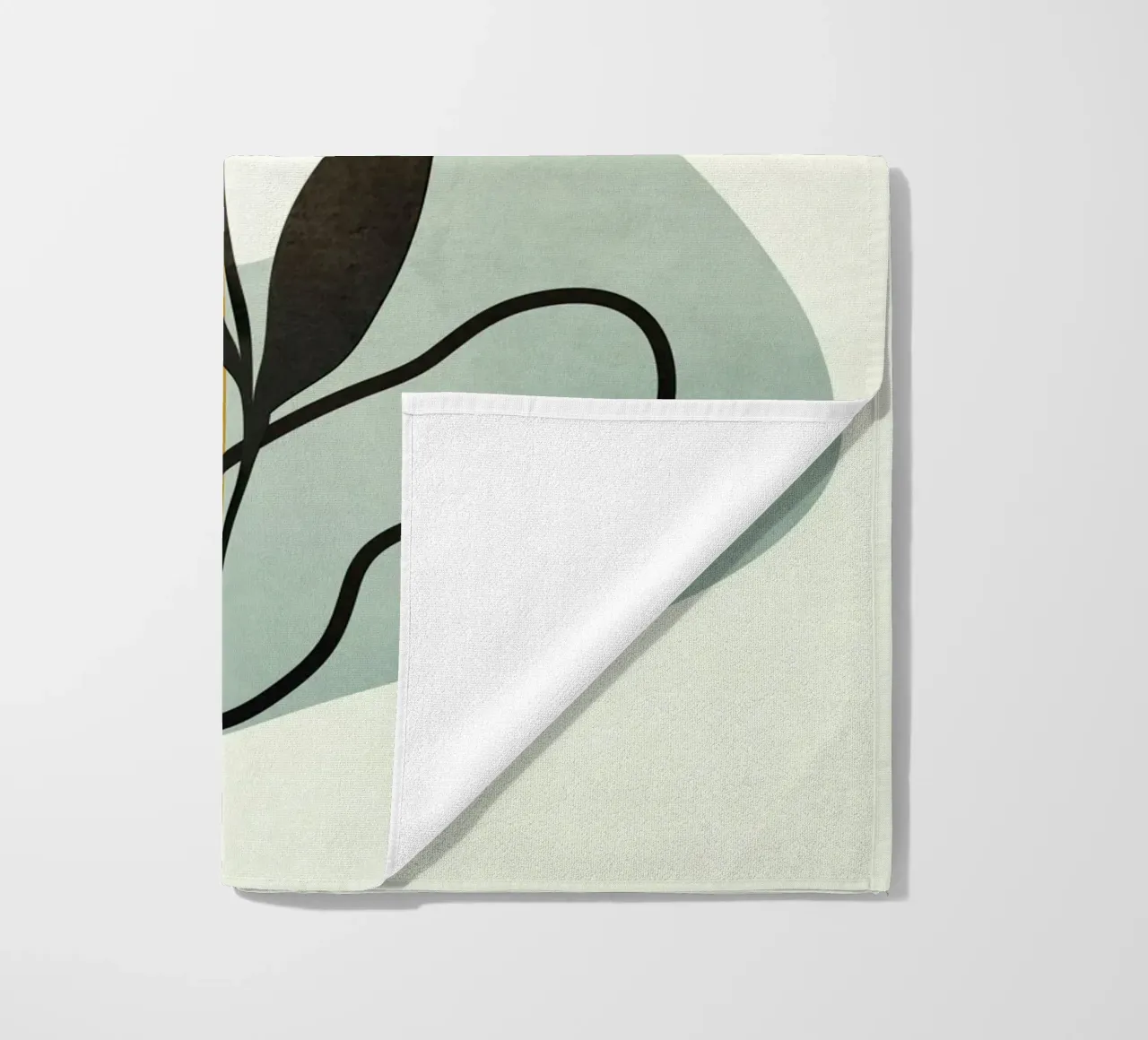 Soft Abstract Small Leaf telo mare da cityart