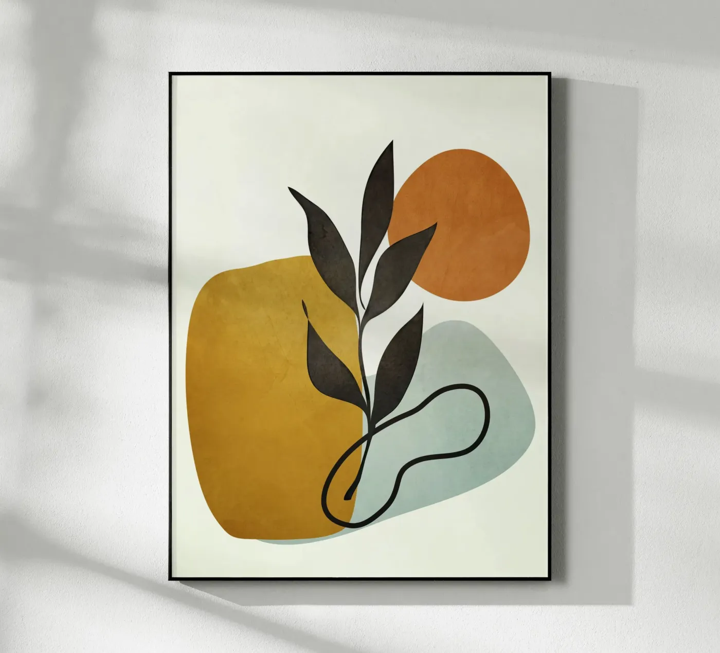 Soft Abstract Small Leaf acryl van cityart