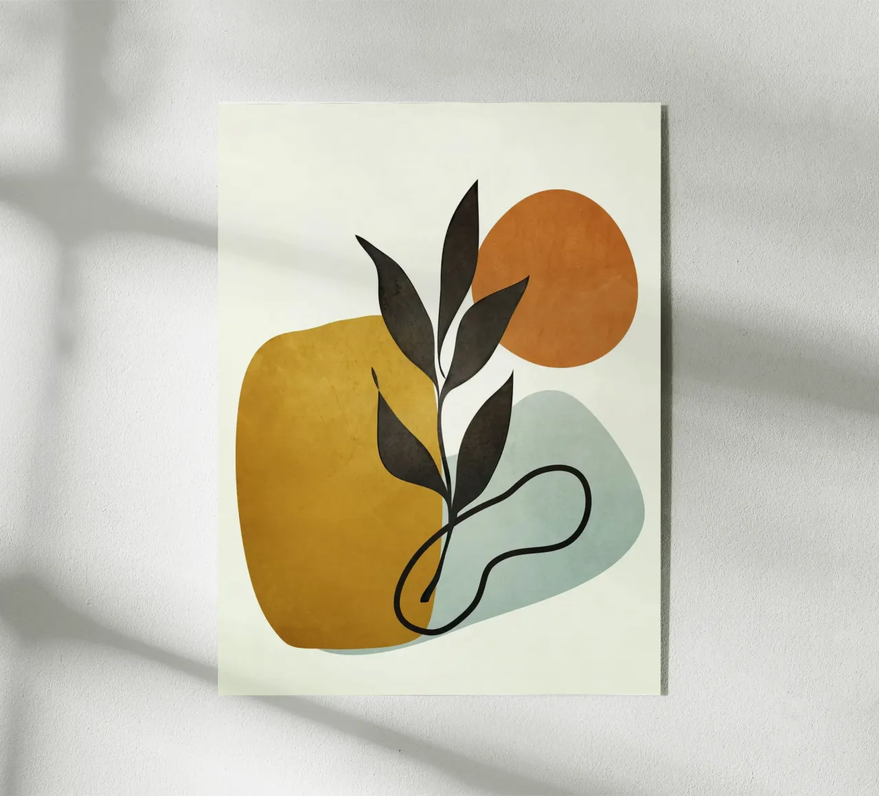 Soft Abstract Small Leaf plexiglass da cityart