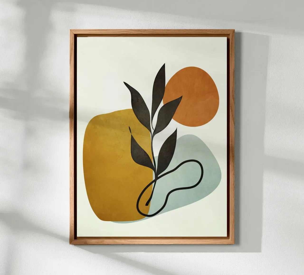 Soft Abstract Small Leaf alluminio dibond da cityart