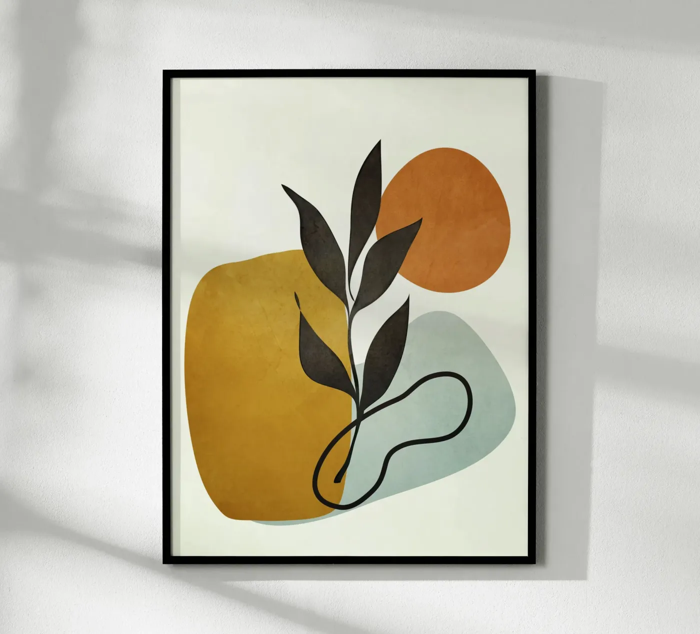 Soft Abstract Small Leaf poster da cityart