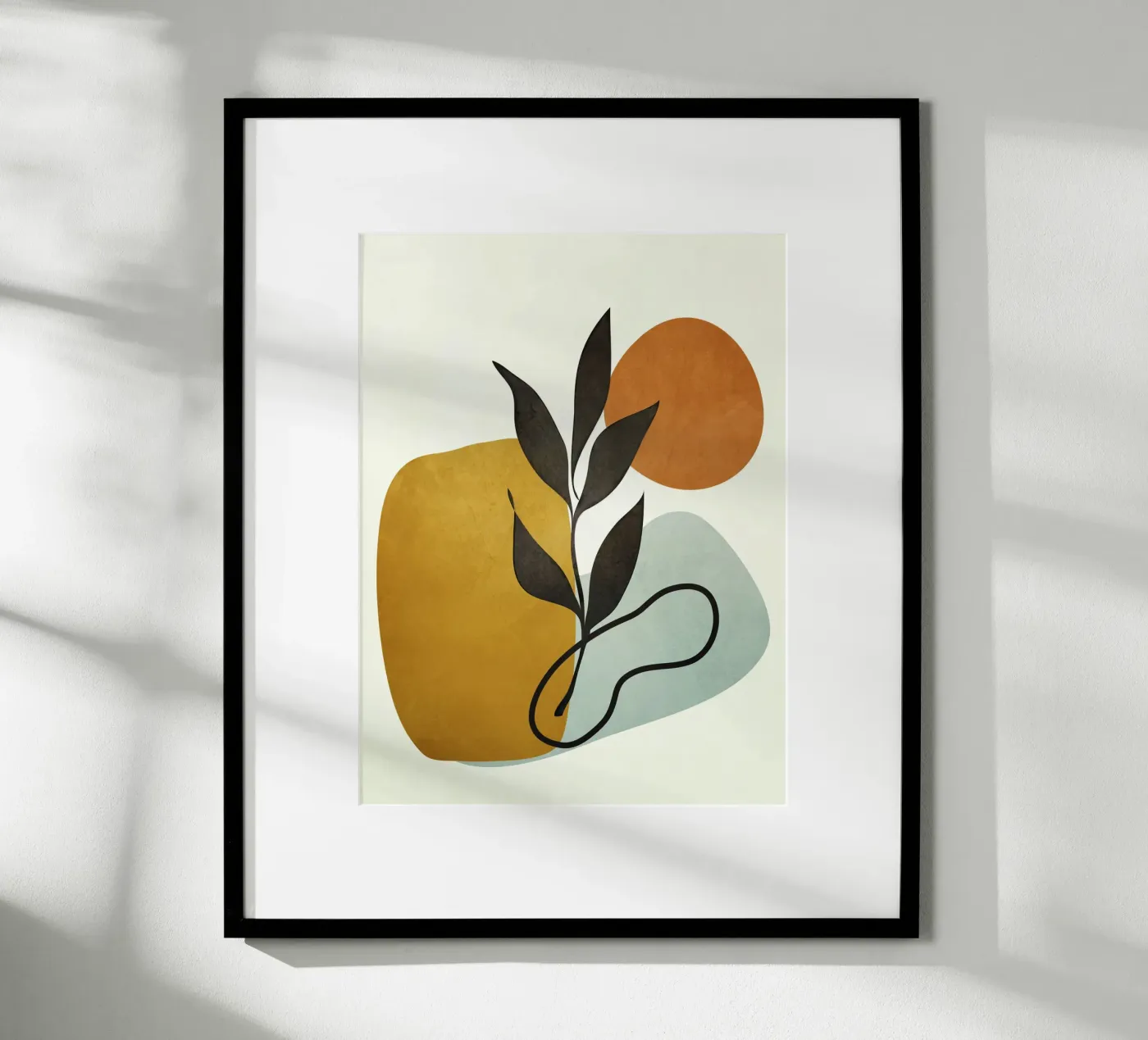 Soft Abstract Small Leaf poster da cityart