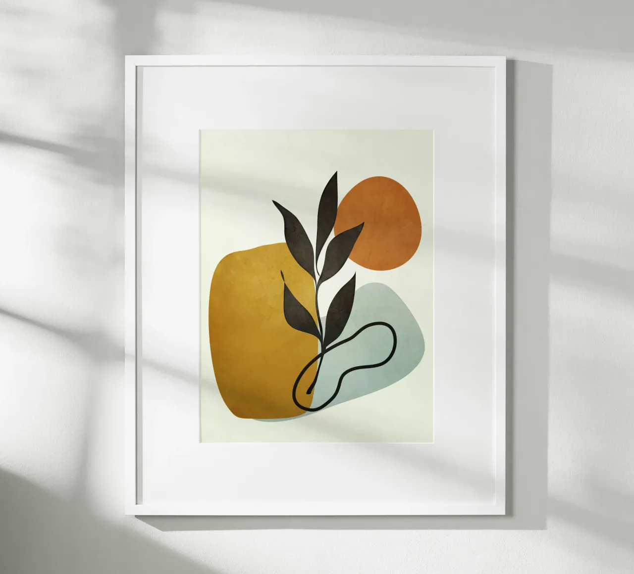 Soft Abstract Small Leaf carta hahnemühle da cityart