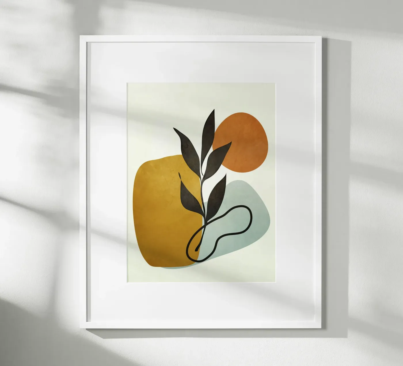 Soft Abstract Small Leaf poster da cityart