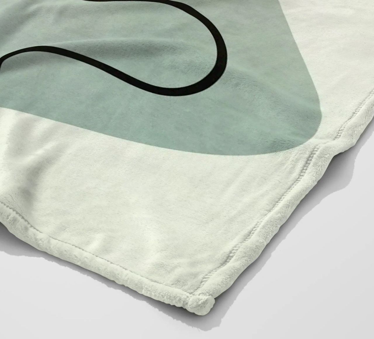 Soft Abstract Small Leaf coperta in pile da cityart