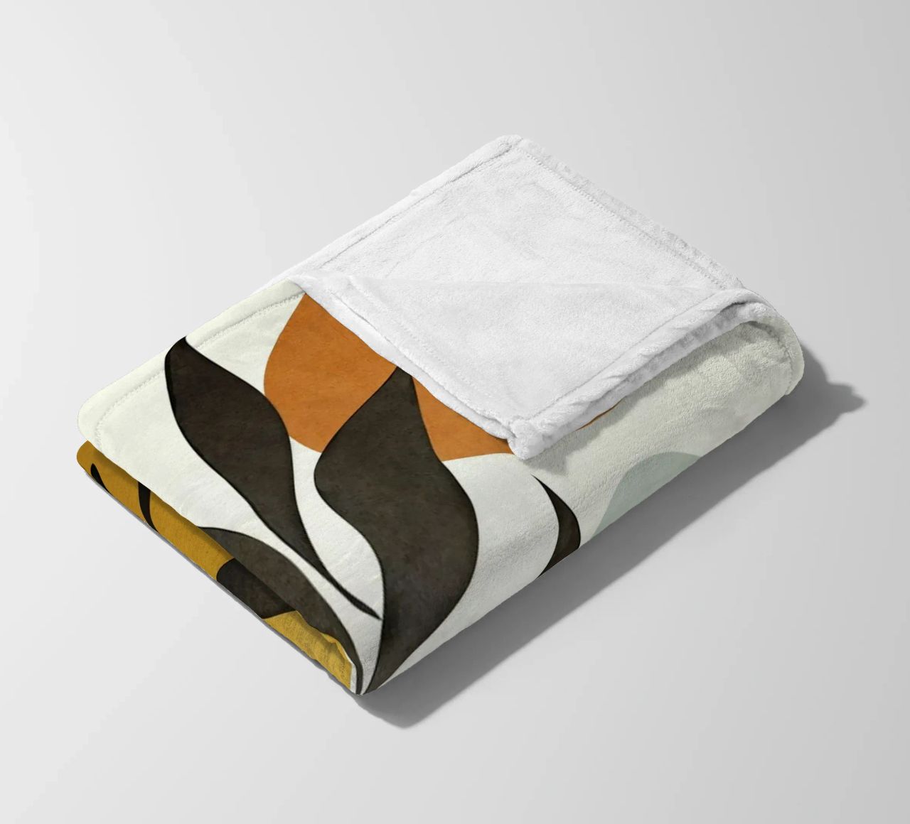 Soft Abstract Small Leaf coperta in pile da cityart