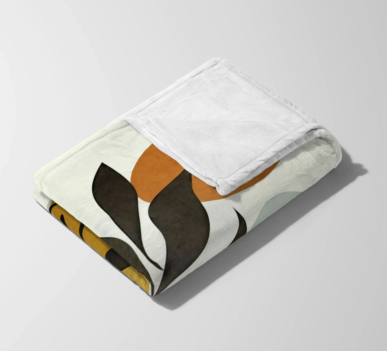Soft Abstract Small Leaf coperta in pile da cityart