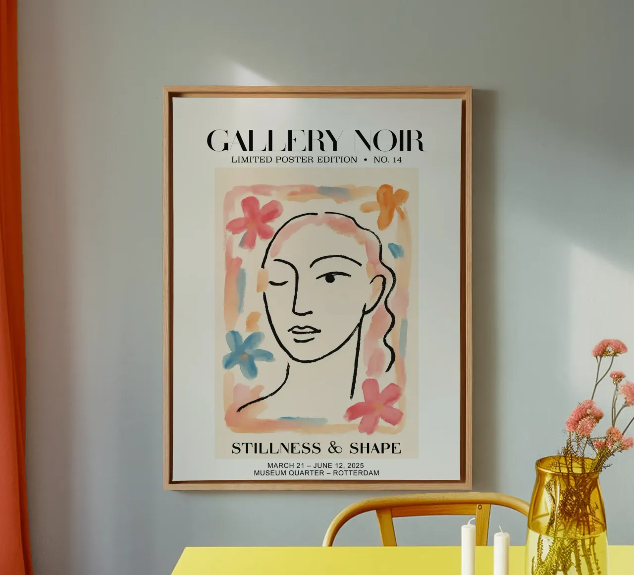 Gallery Noir No 14 tela con Cornice a cassetta da treechild