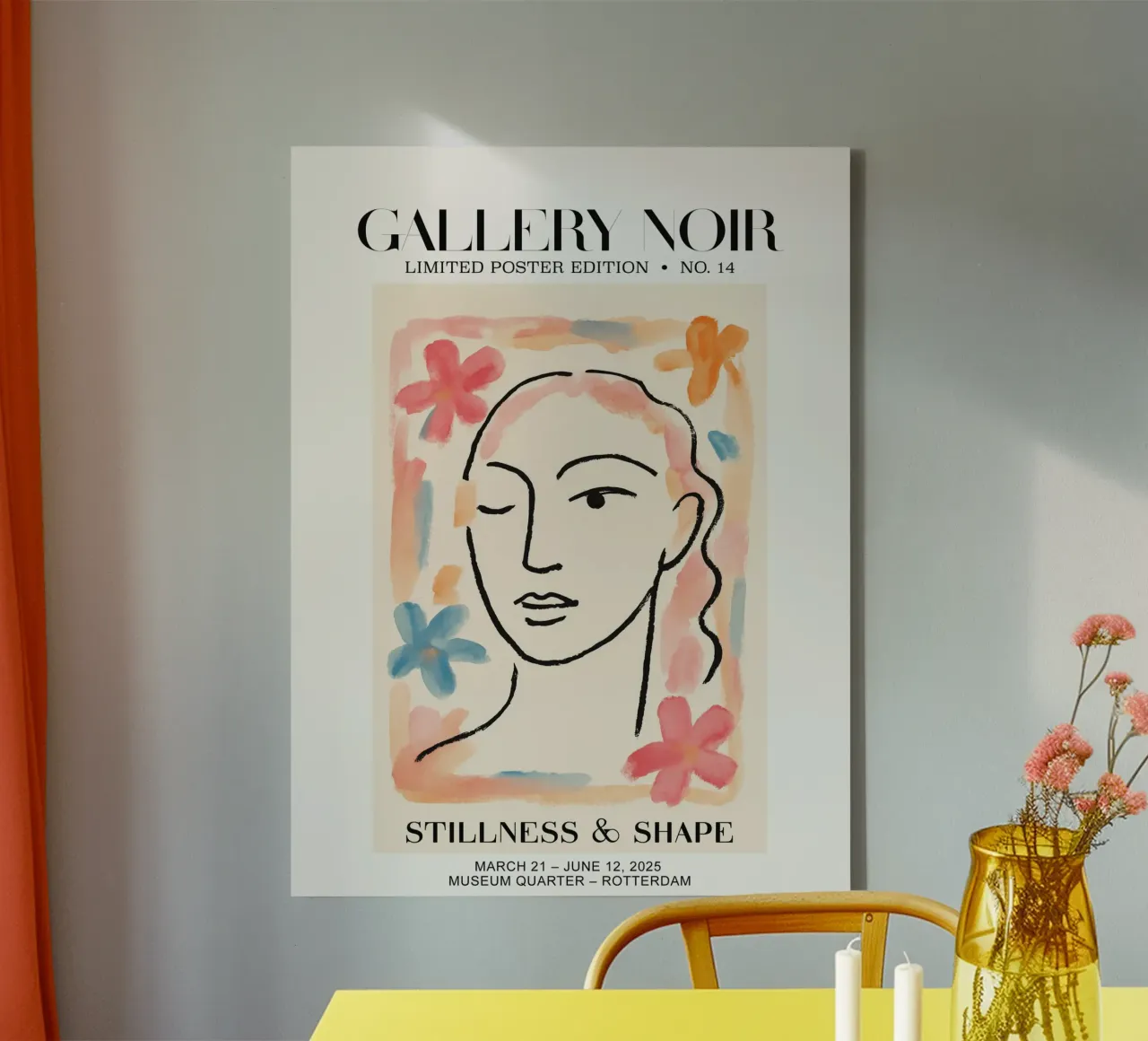 Gallery Noir No 14 tela con Cornice a cassetta da treechild