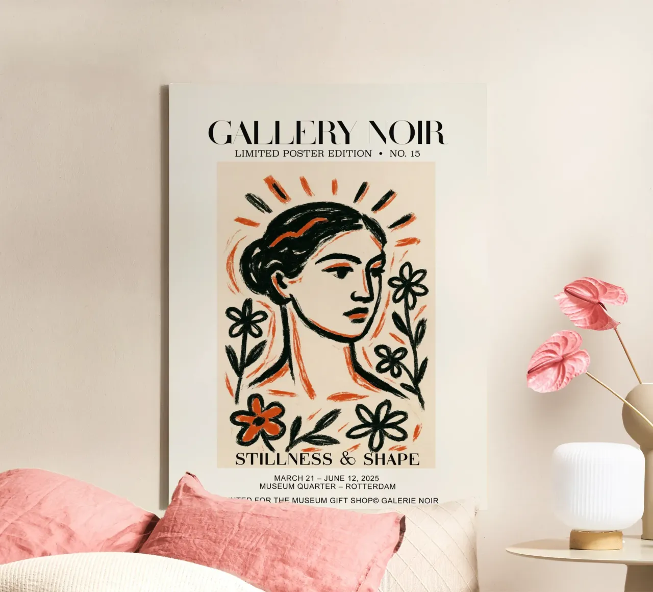 Gallery Noir No 15 tela con Cornice a cassetta da treechild