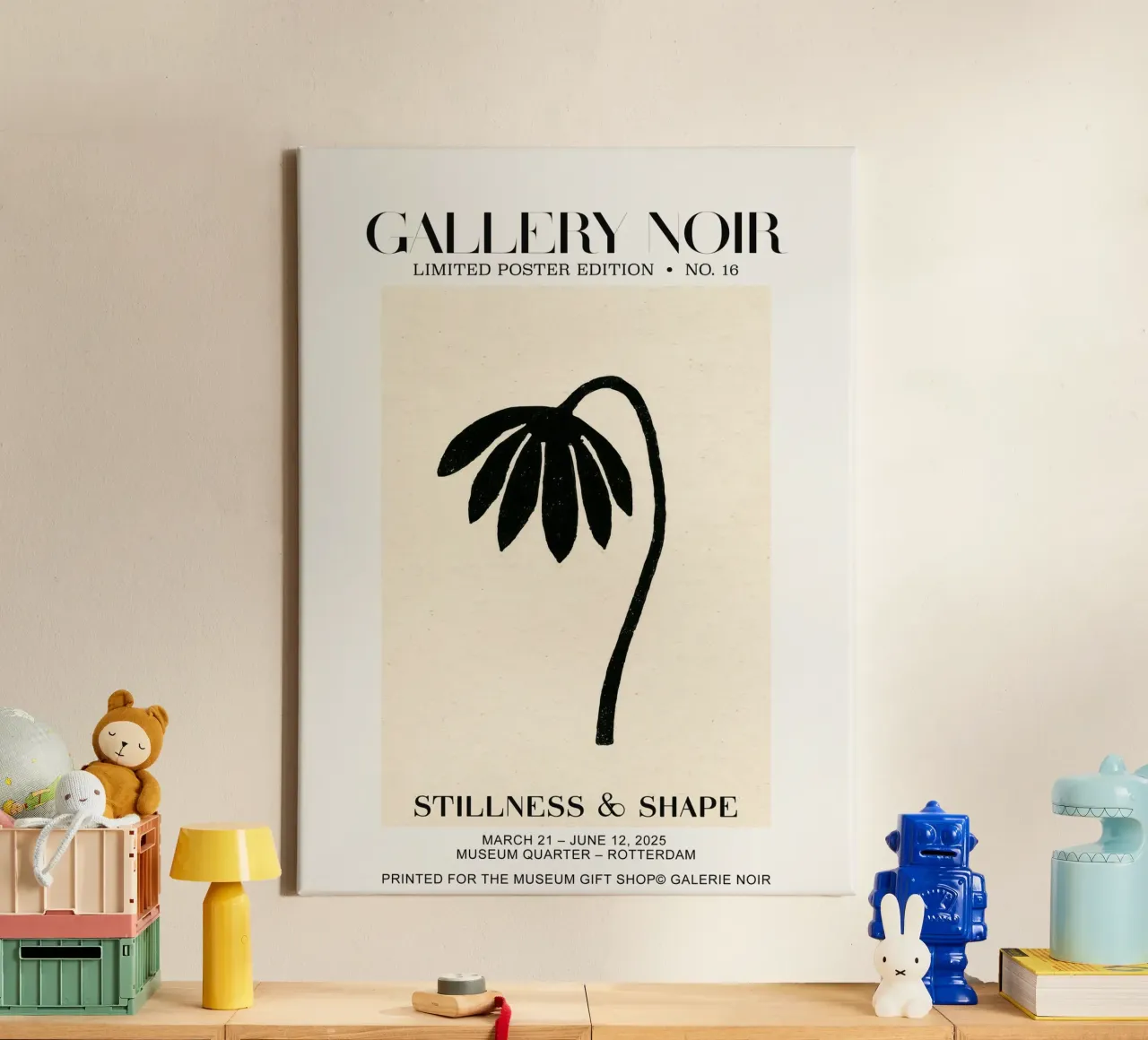 Gallery Noir No 16 tela con Cornice a cassetta da treechild
