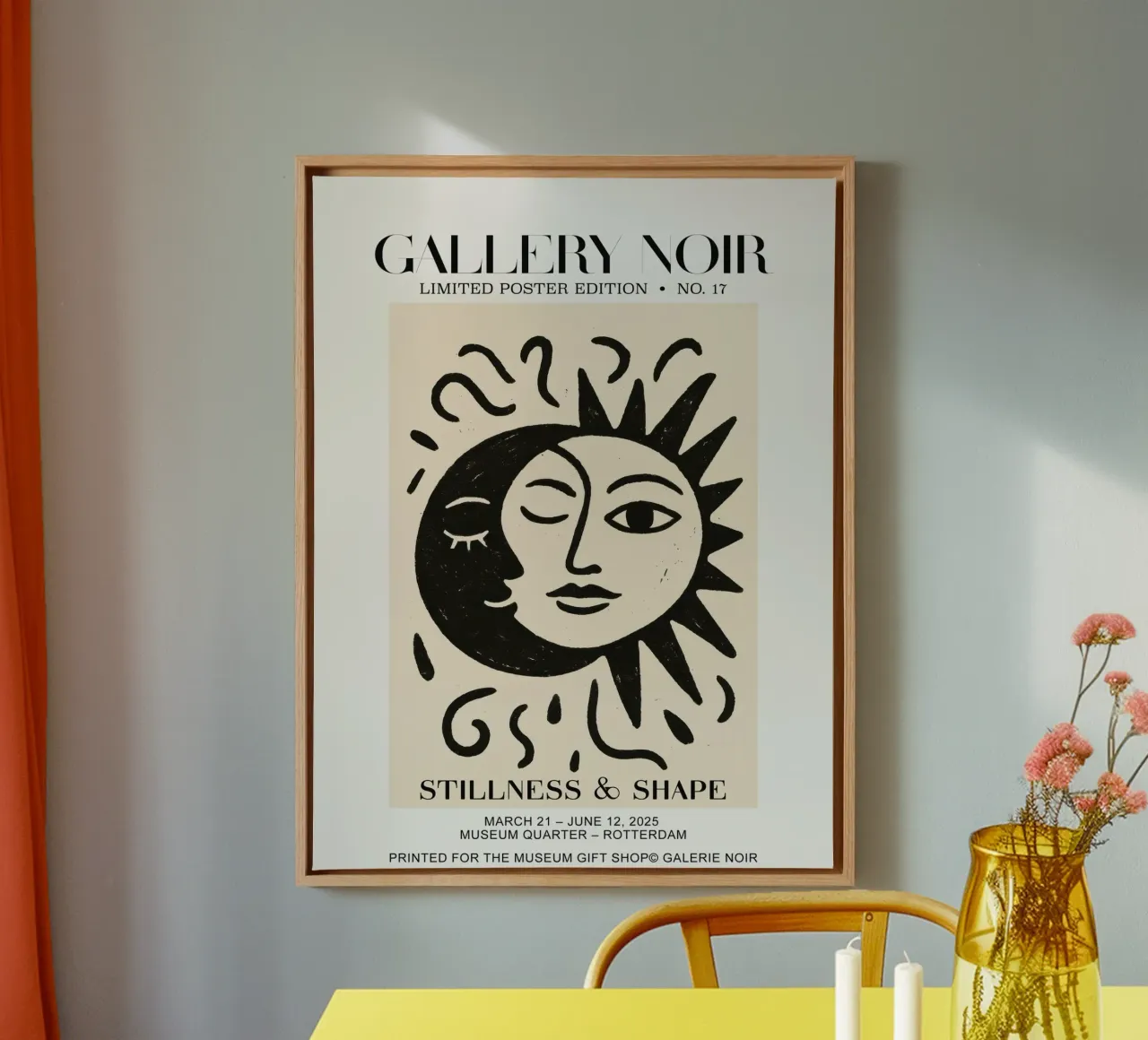 Gallery Noir No 17 tela con Cornice a cassetta da treechild
