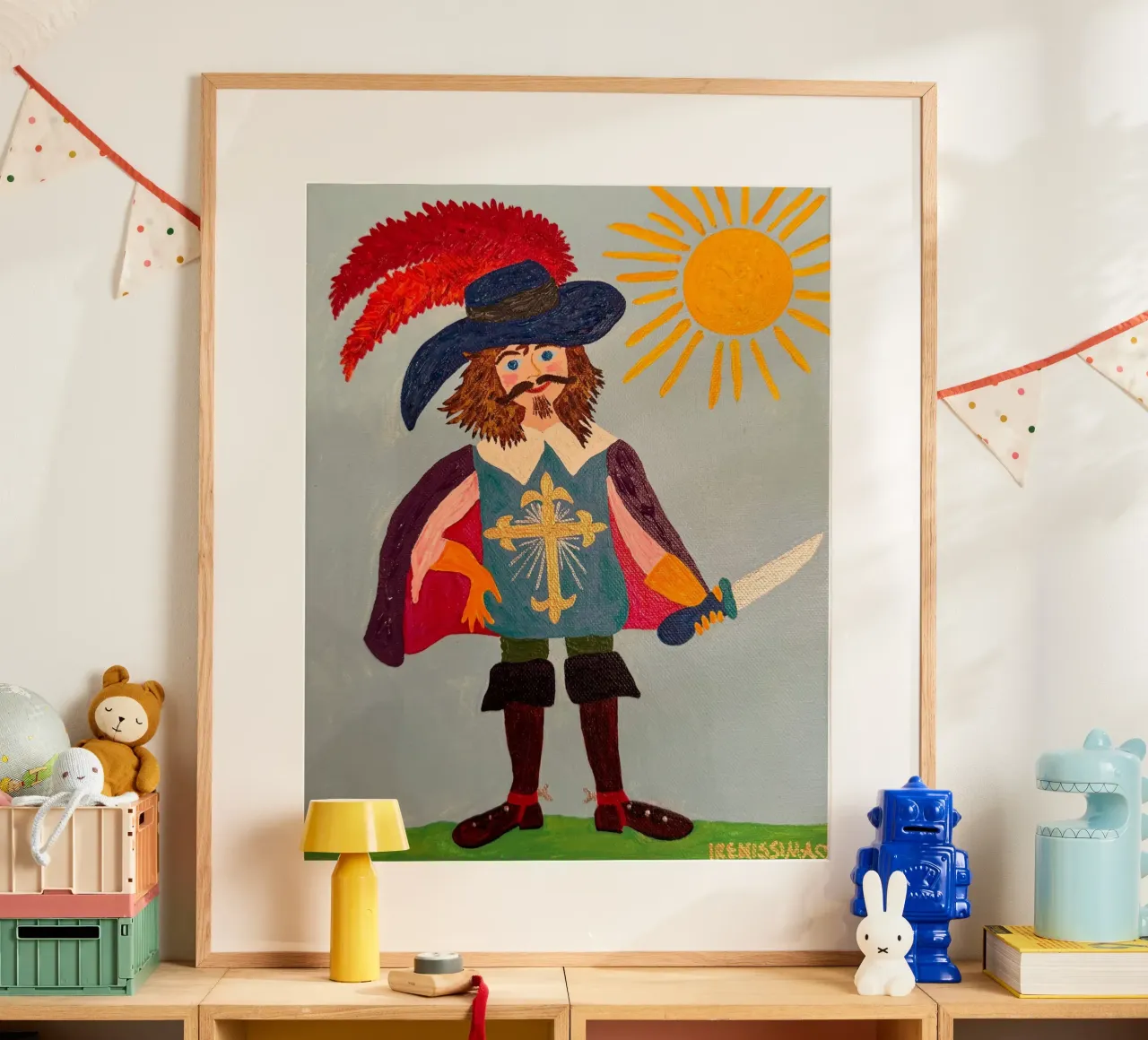 Il moschettiere poster con telaio in alluminio da irenissima