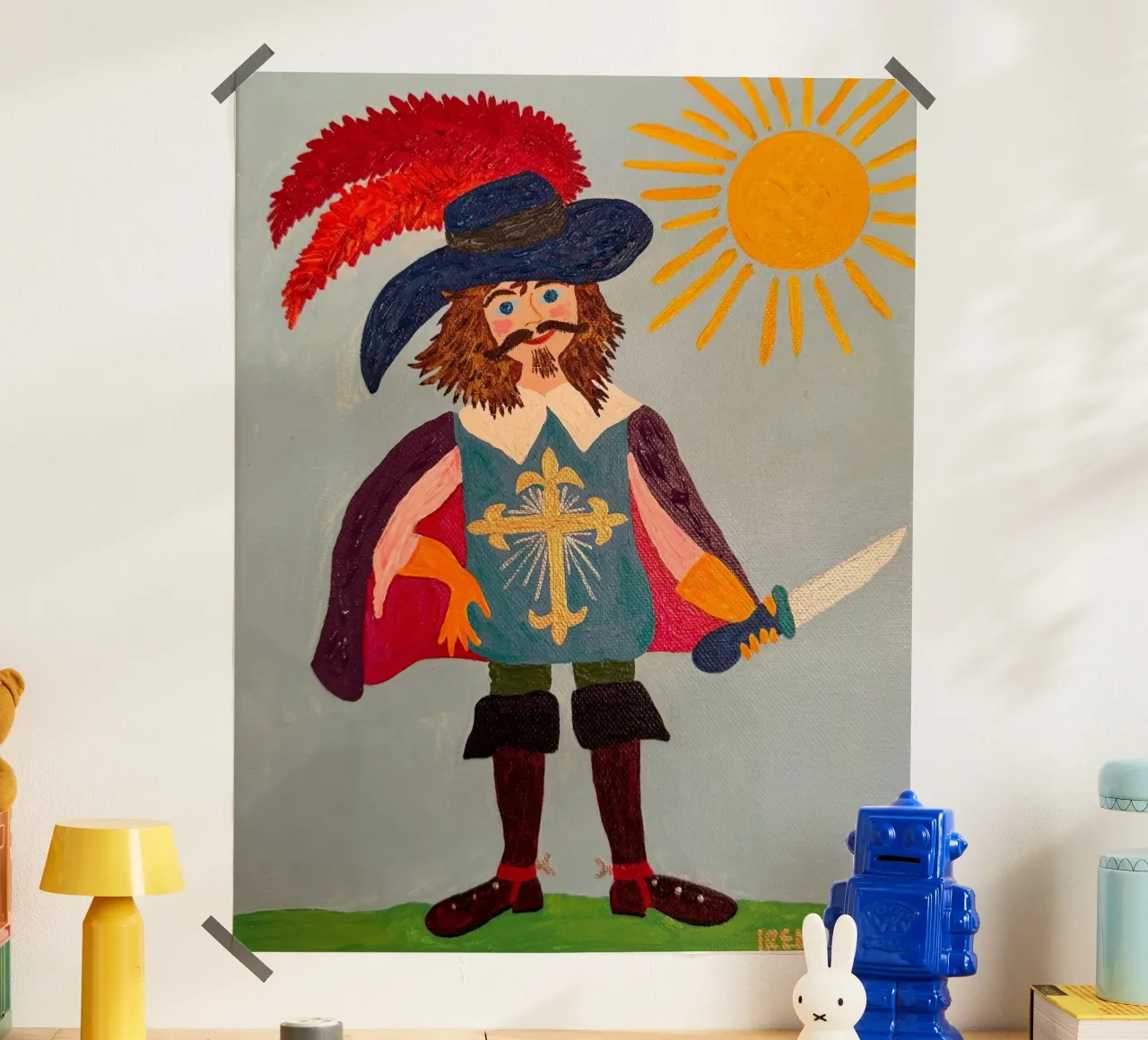 Il moschettiere poster con telaio in alluminio da irenissima