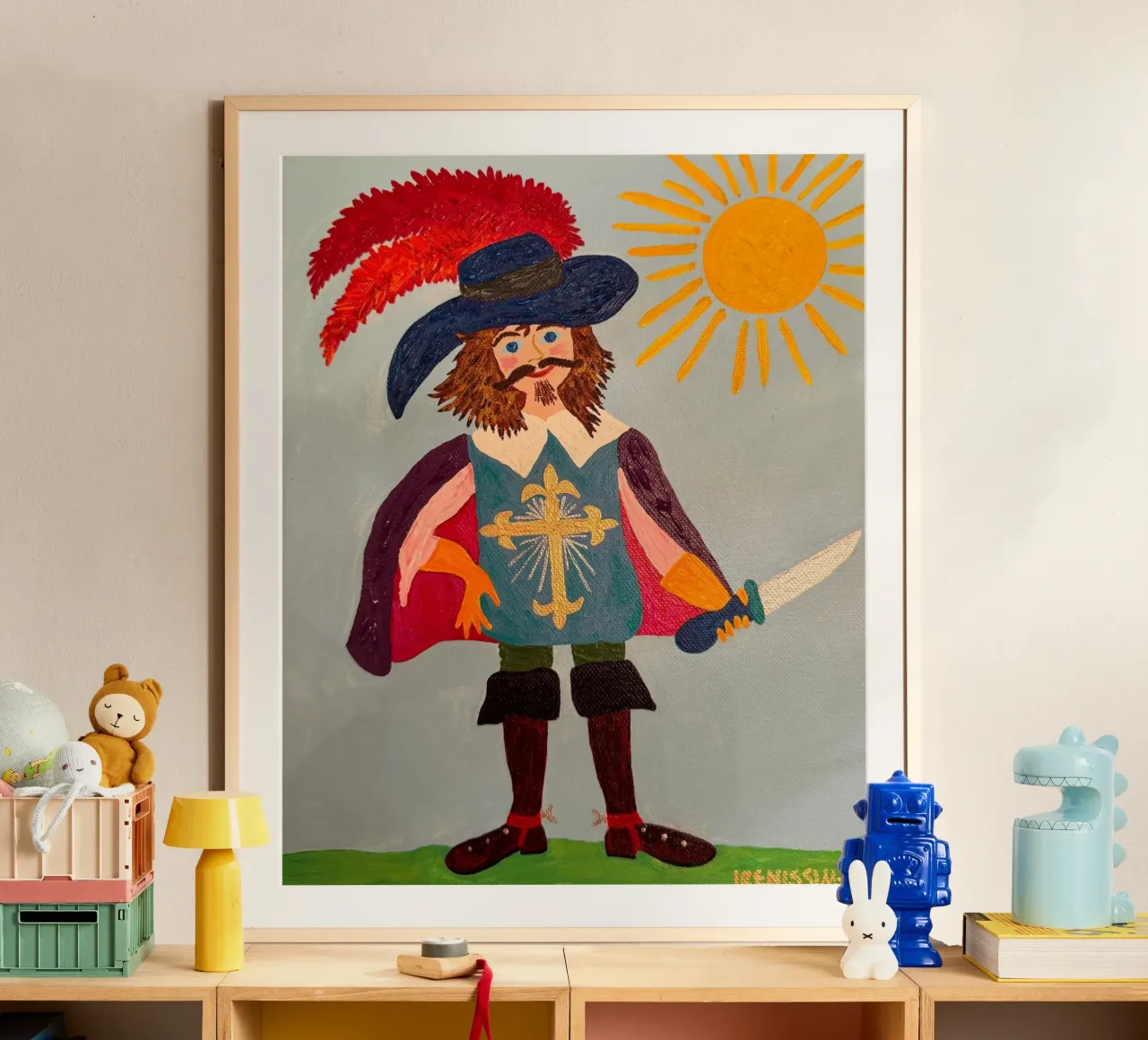 Il moschettiere poster con telaio in alluminio da irenissima