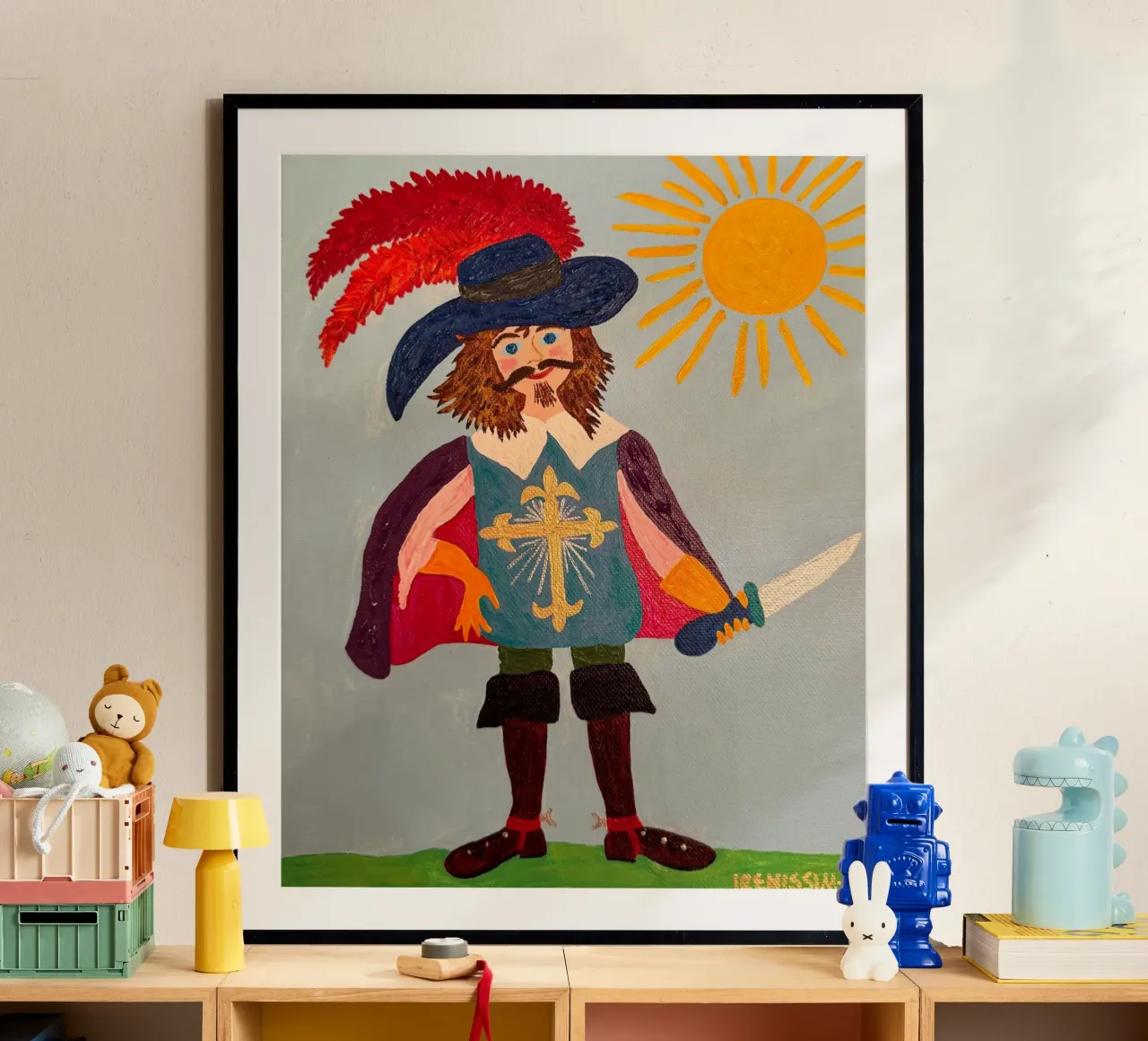 Il moschettiere poster con telaio in alluminio da irenissima