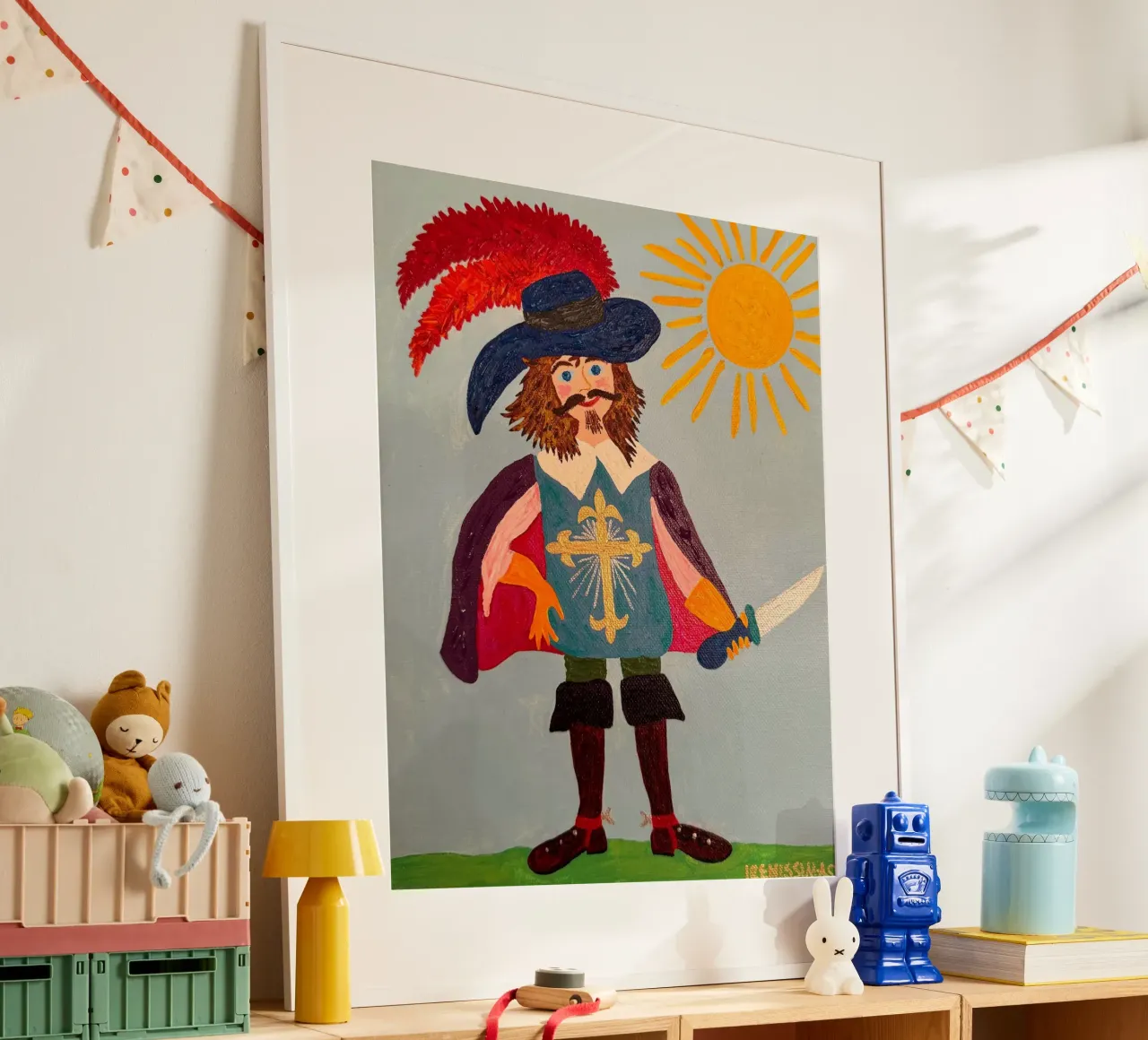 Il moschettiere poster con telaio in alluminio da irenissima