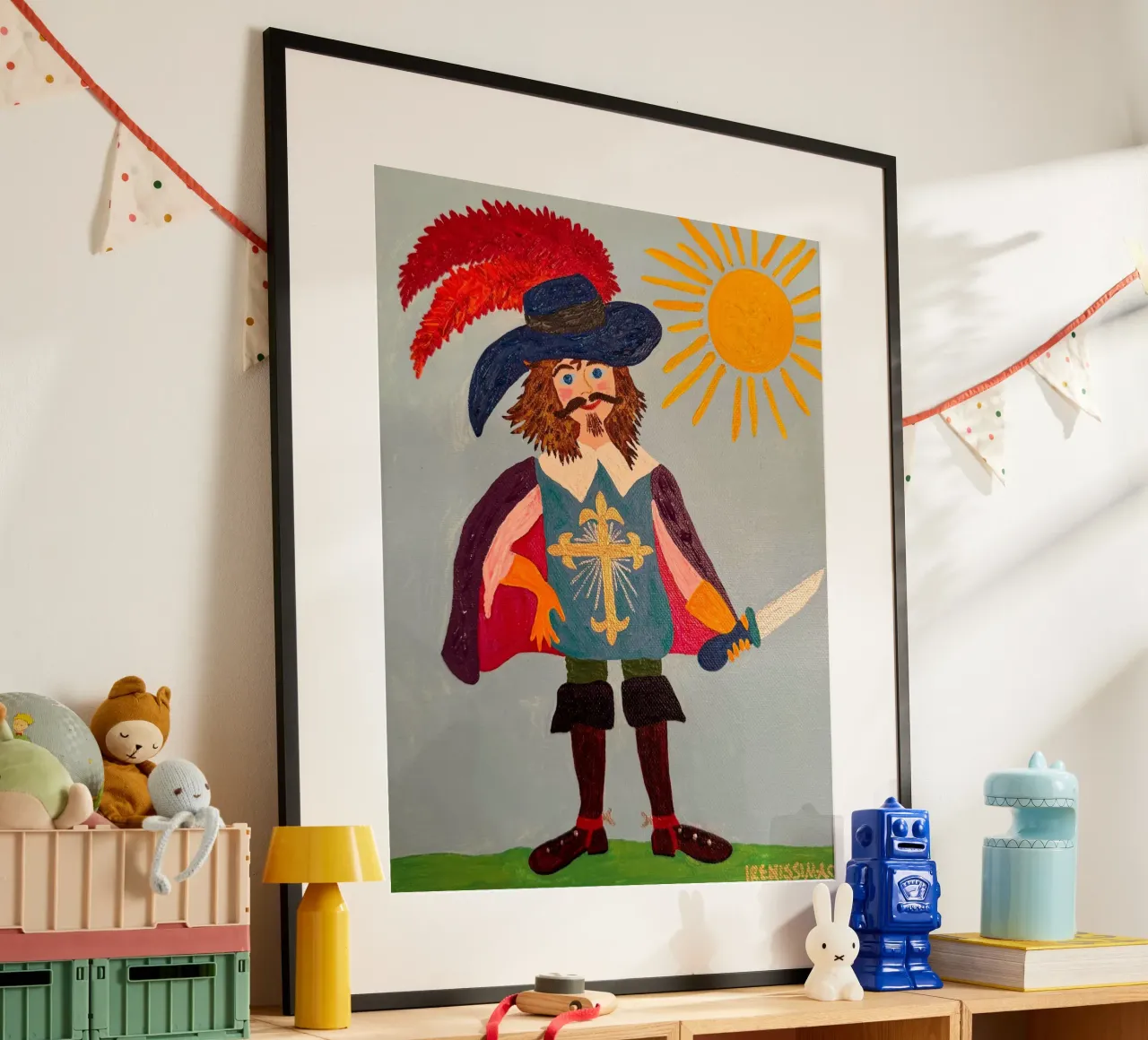Il moschettiere poster con telaio in alluminio da irenissima