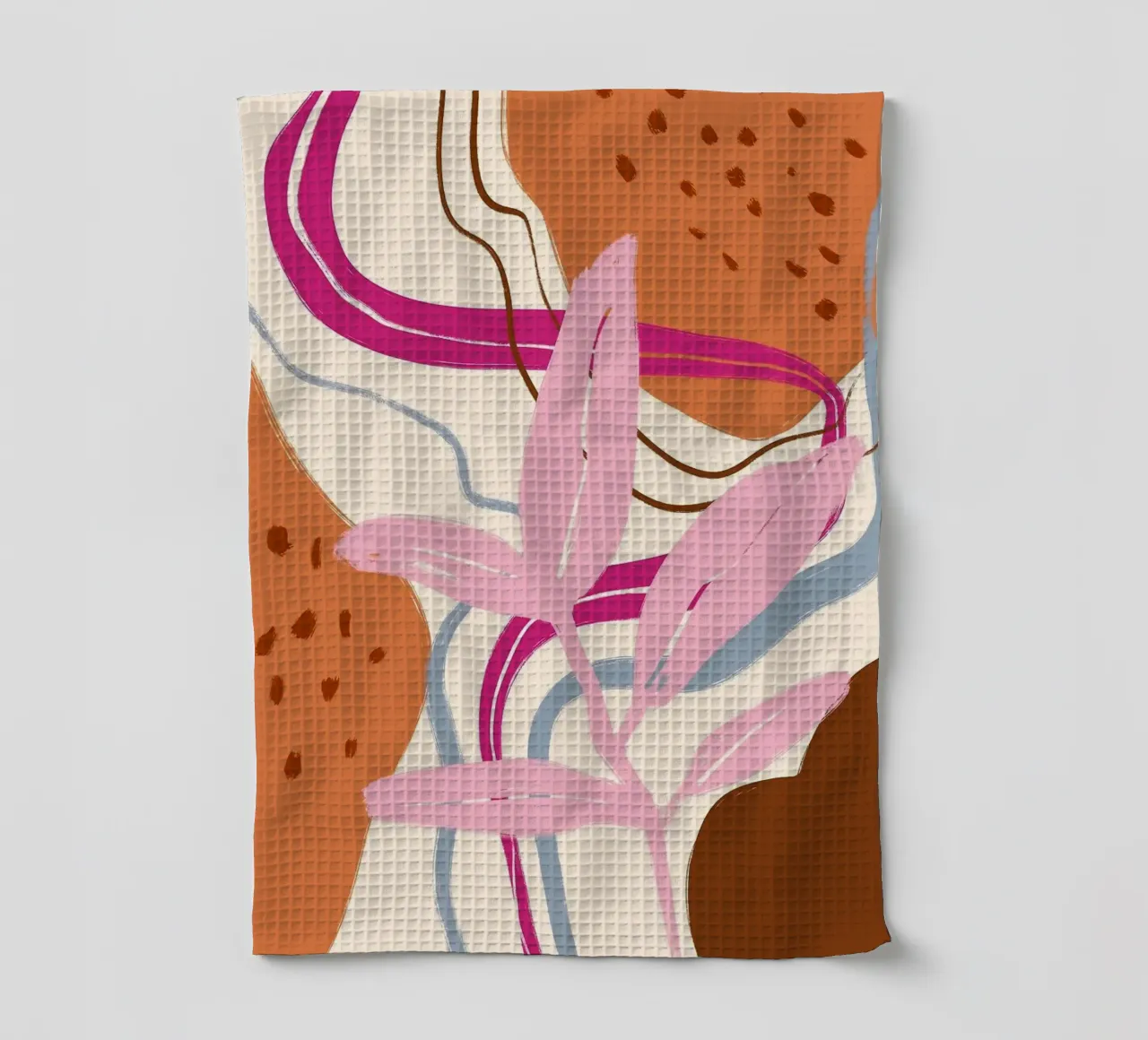 Abstract Botanical Art tea towel by Abstract Botanical Art