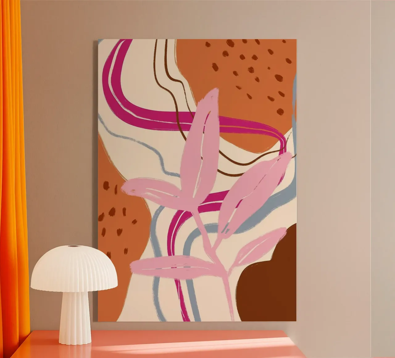 Art botanique abstrait plexiglas de Abstract Botanical Art