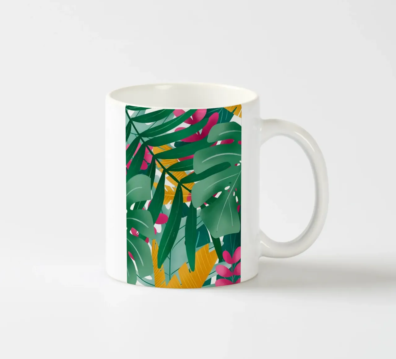 Abstracte botanische kunst keramische mok van Abstract Botanical Art