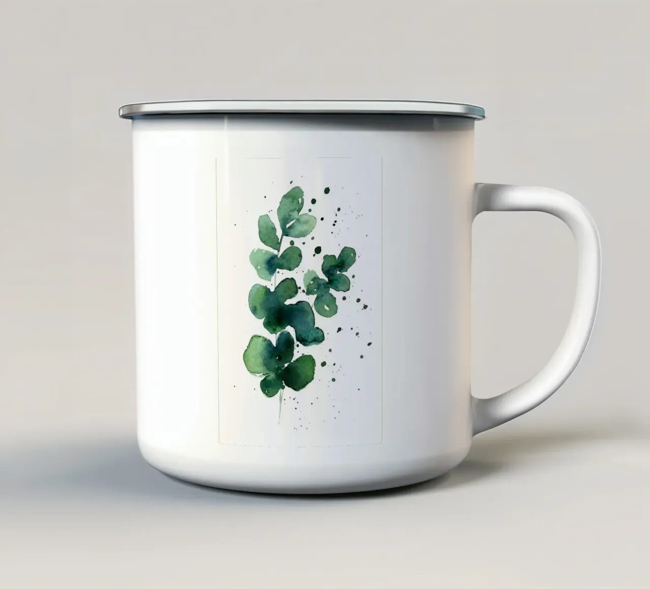 Eucalipto moderno tazza in smalto da Abstract Botanical Art