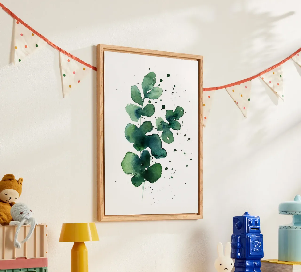 Moderner Eukalyptus Acryl-Glas von Abstract Botanical Art