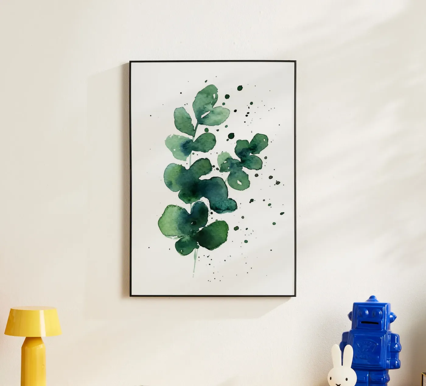 Modern eucalyptus forex plate by Abstract Botanical Art