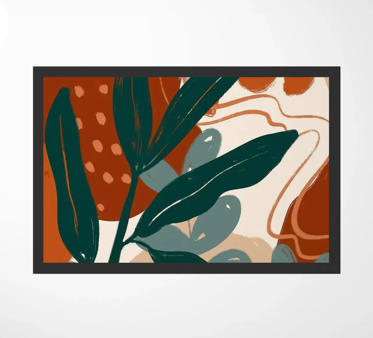 Arte botánico abstracto felpudo de Abstract Botanical Art