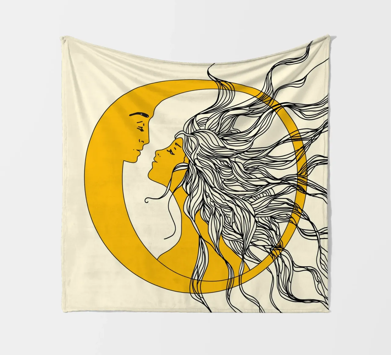 Sun and Moon coperta in pile da Nadjaa