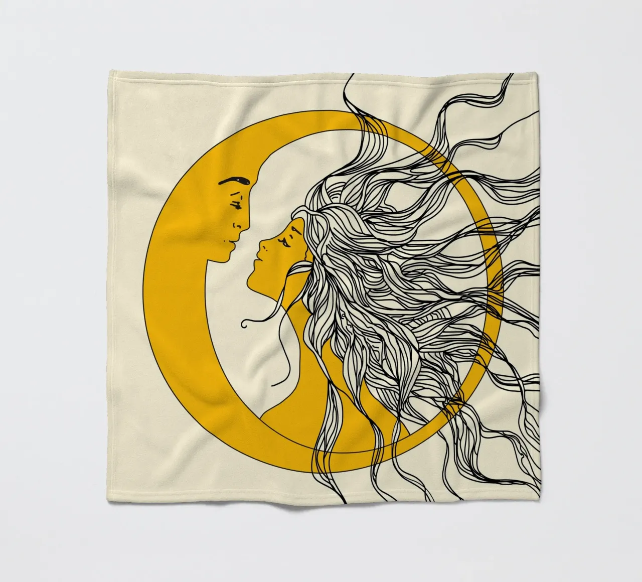 Sun and Moon coperta in pile da Nadjaa
