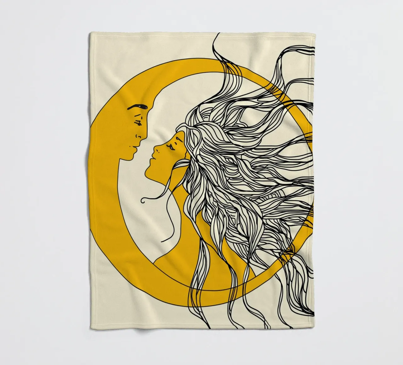 Sun and Moon coperta in pile da Nadjaa