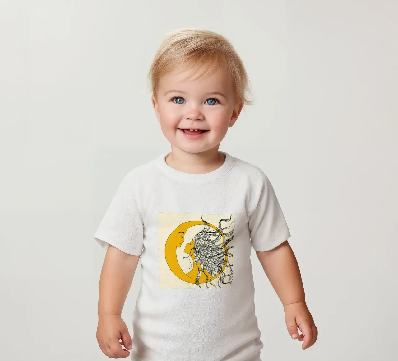 Sun and Moon maglietta neonato da Nadjaa