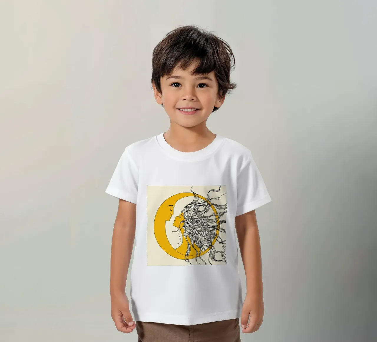 Sun and Moon t-shirt bambini da Nadjaa