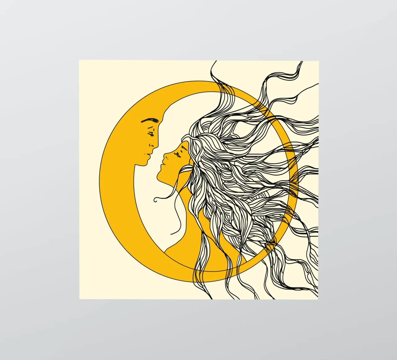 Sun and Moon adesivo da Nadjaa