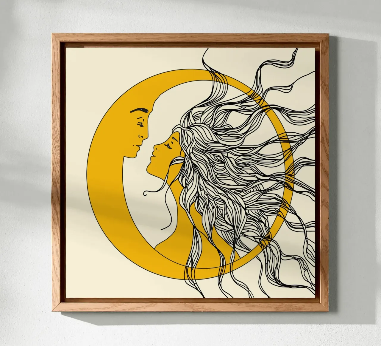 Sun and Moon alluminio dibond da Nadjaa