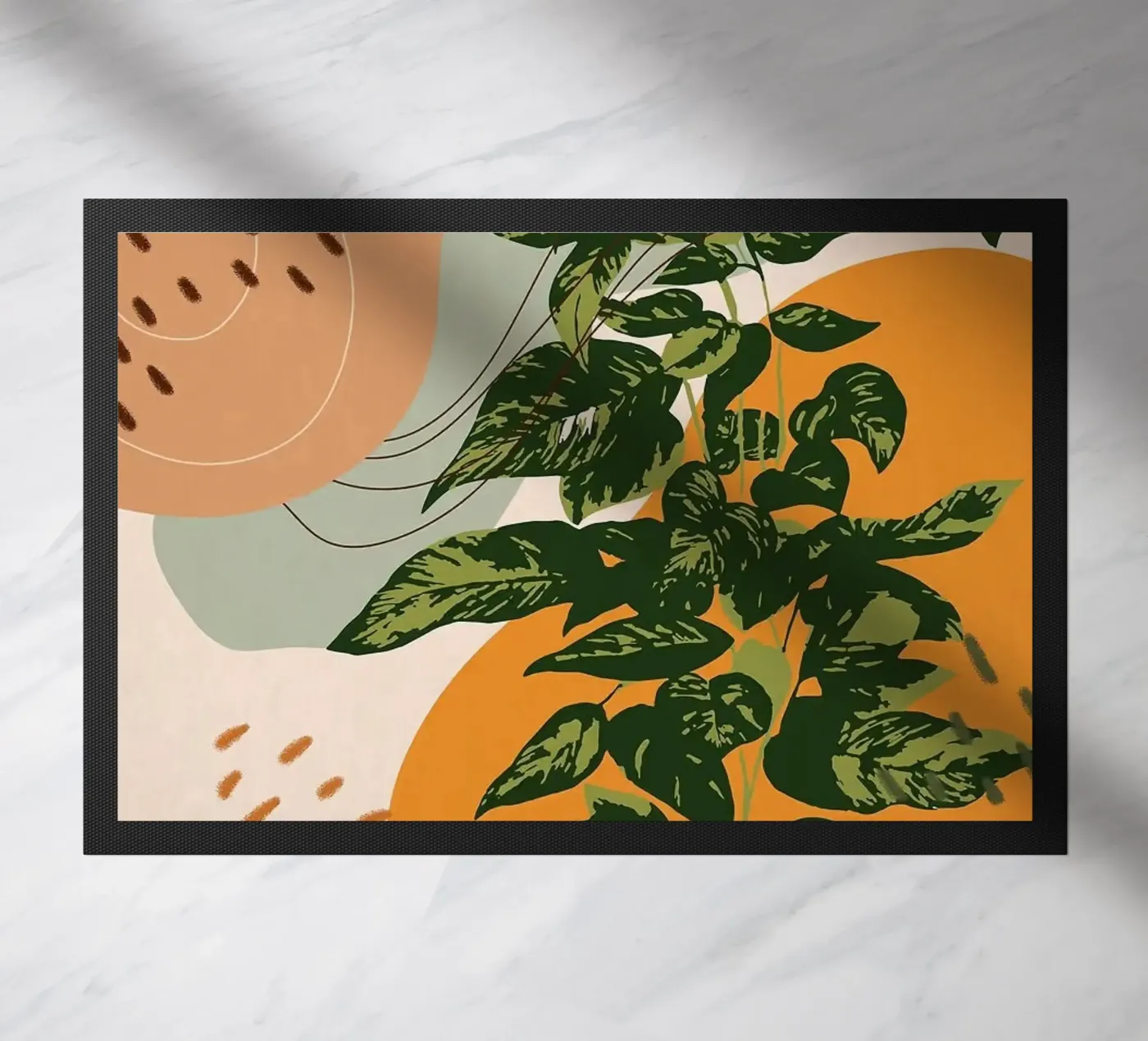 Moderner Eukalyptus Fußmatte von Abstract Botanical Art