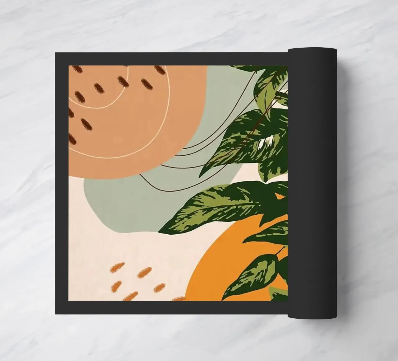 Moderner Eukalyptus Fußmatte von Abstract Botanical Art