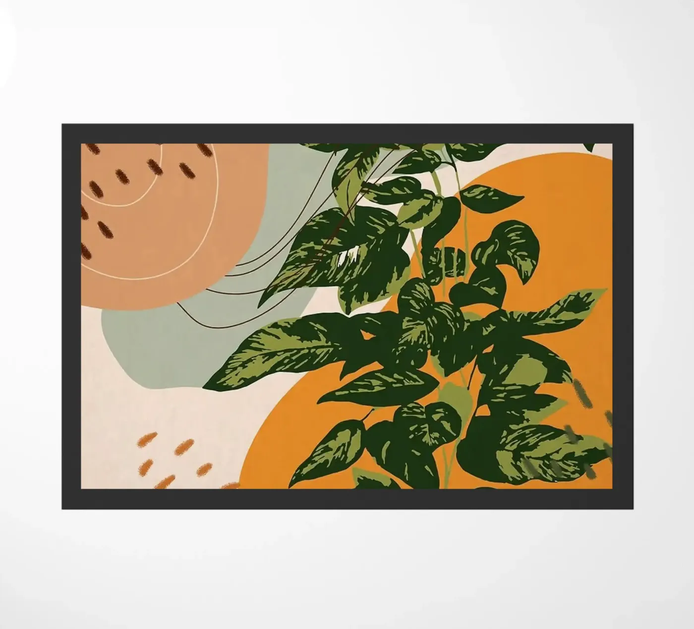 Moderner Eukalyptus Fußmatte von Abstract Botanical Art