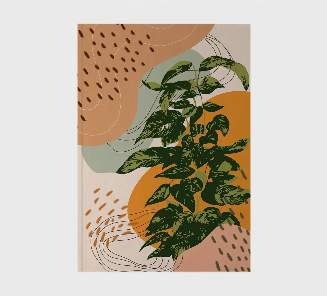 Modern eucalyptus notebook by Abstract Botanical Art
