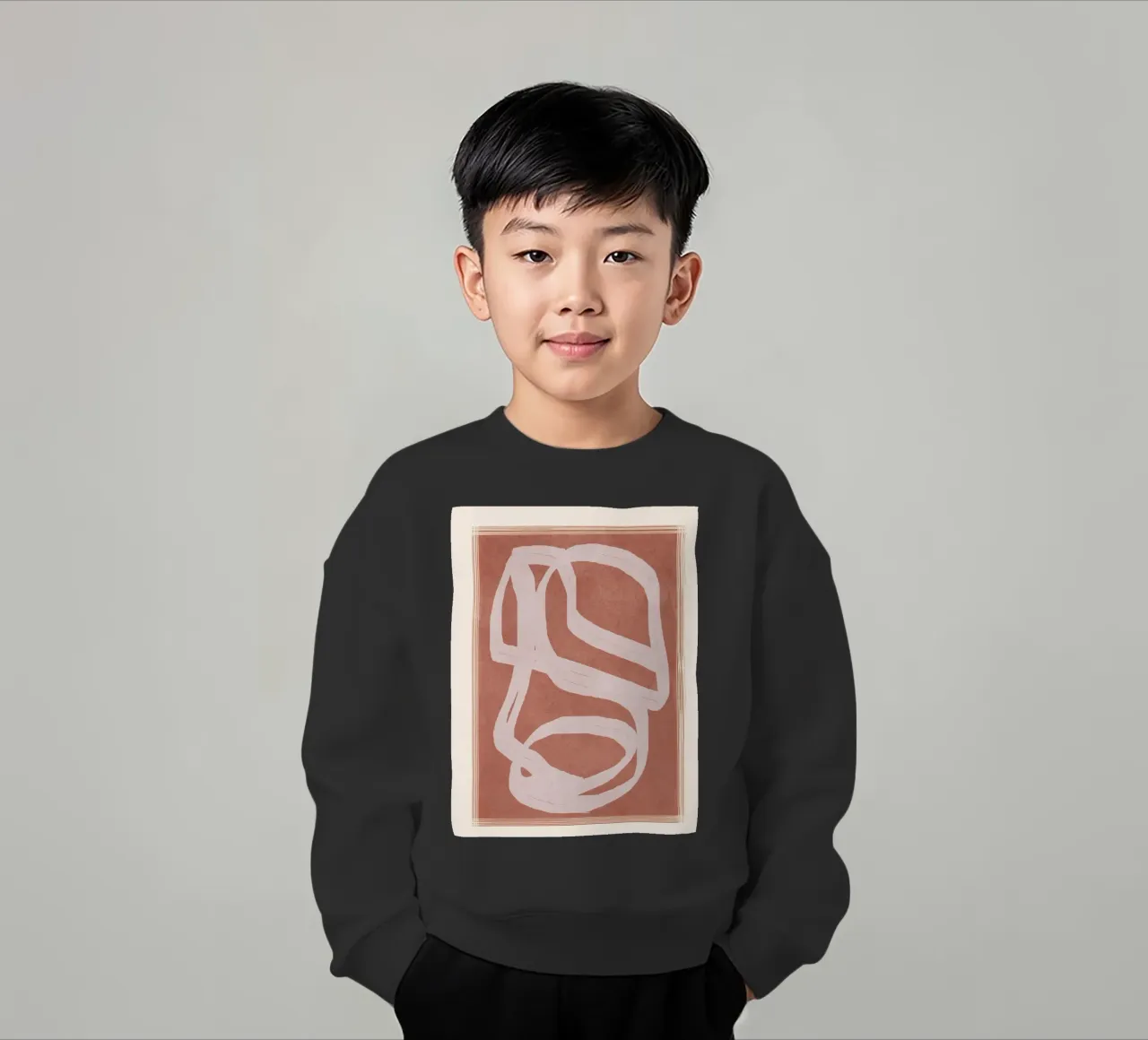 Abstract Flow III felpa bambino da Flow Line