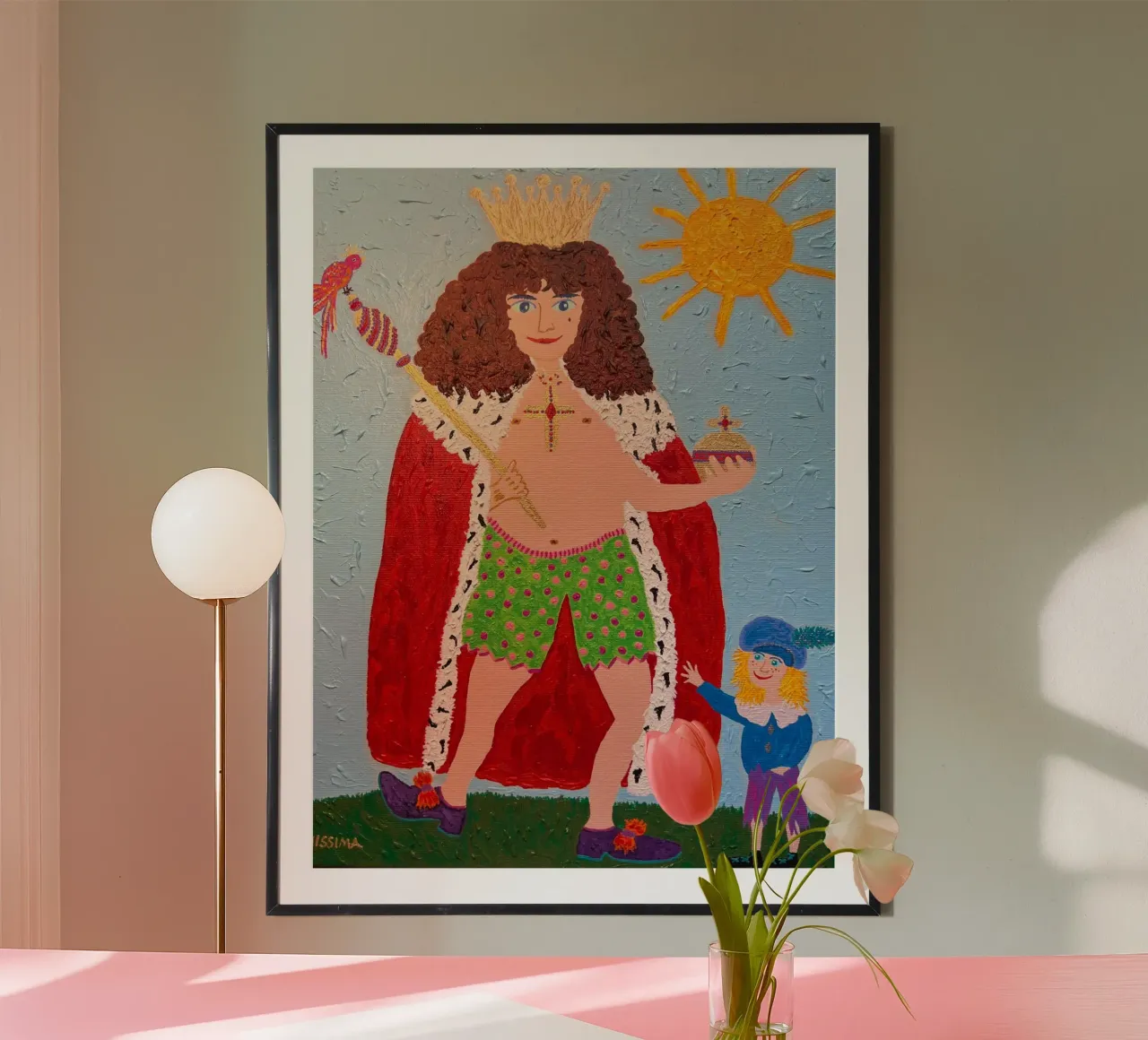 I nuovi abiti dell'imperatore poster con telaio in plastica da irenissima