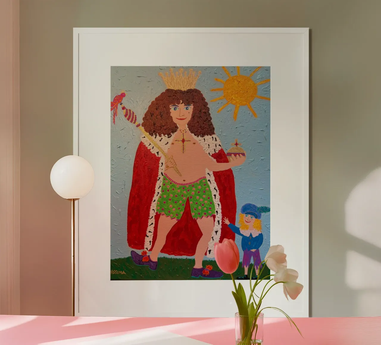 I nuovi abiti dell'imperatore poster con telaio in plastica da irenissima