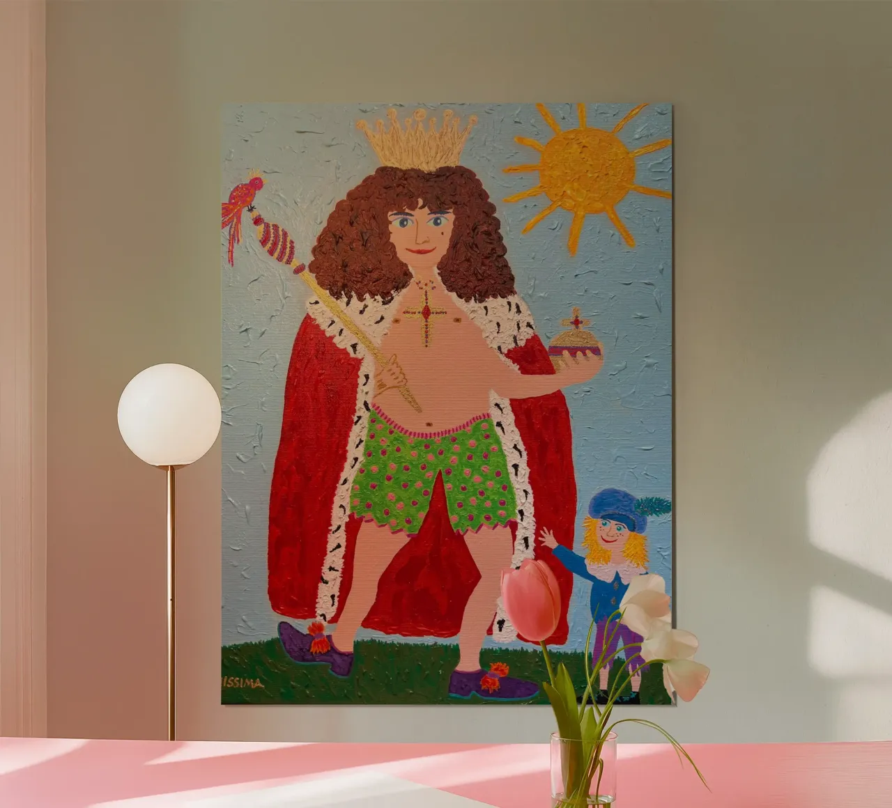 I nuovi abiti dell'imperatore poster con telaio in plastica da irenissima
