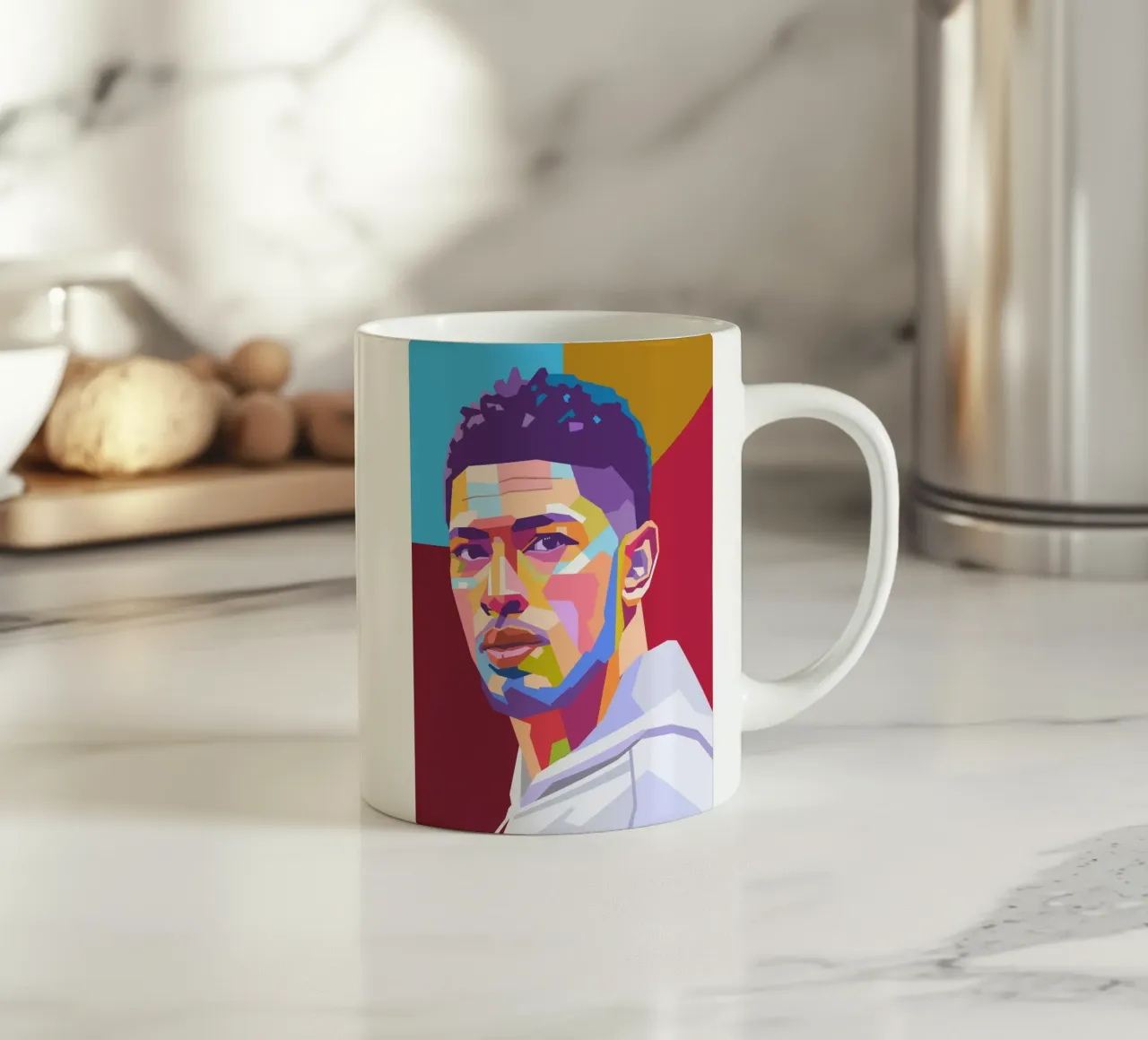 Calcio iconico-Jude Bellingham tazza in ceramica da Hantamrata