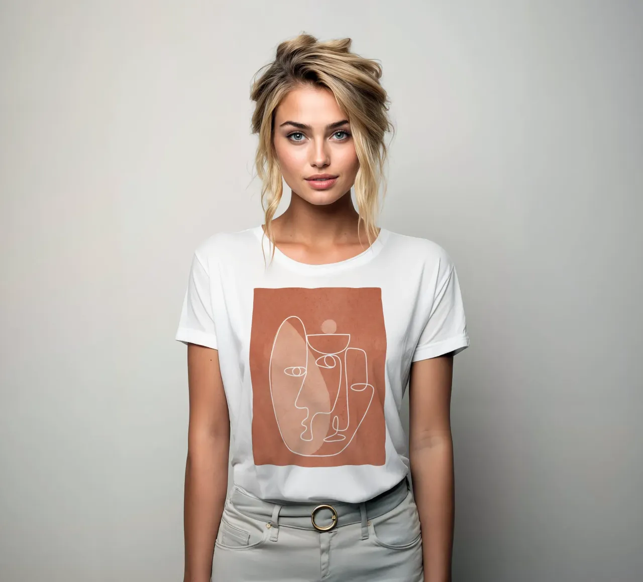 Faces 02 t-shirt da donna da Flow Line